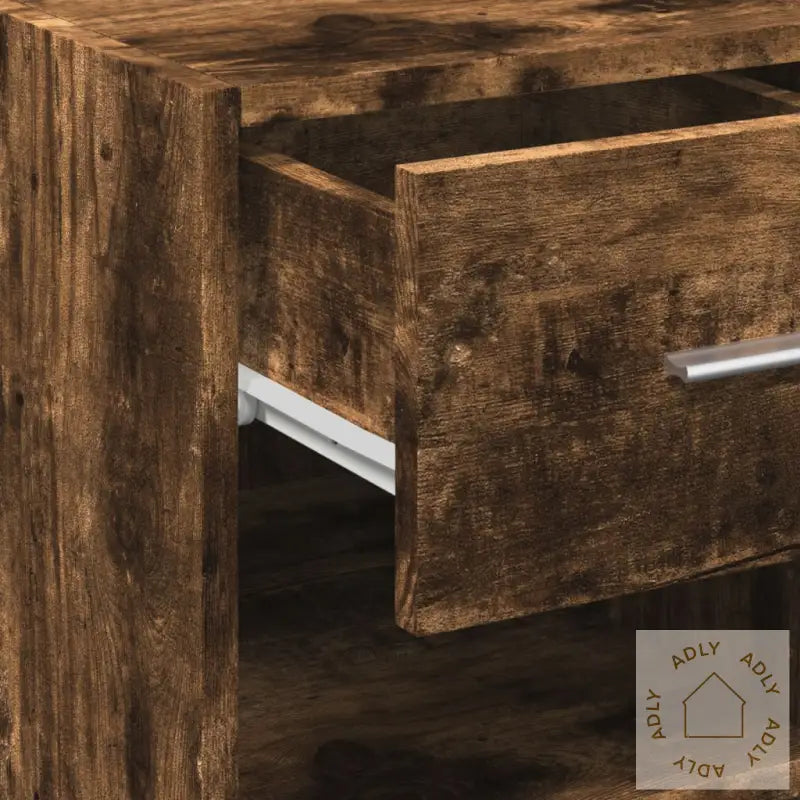 Skjenk Røkt Eik 50X42,5X93 Cm Konstruert Tre