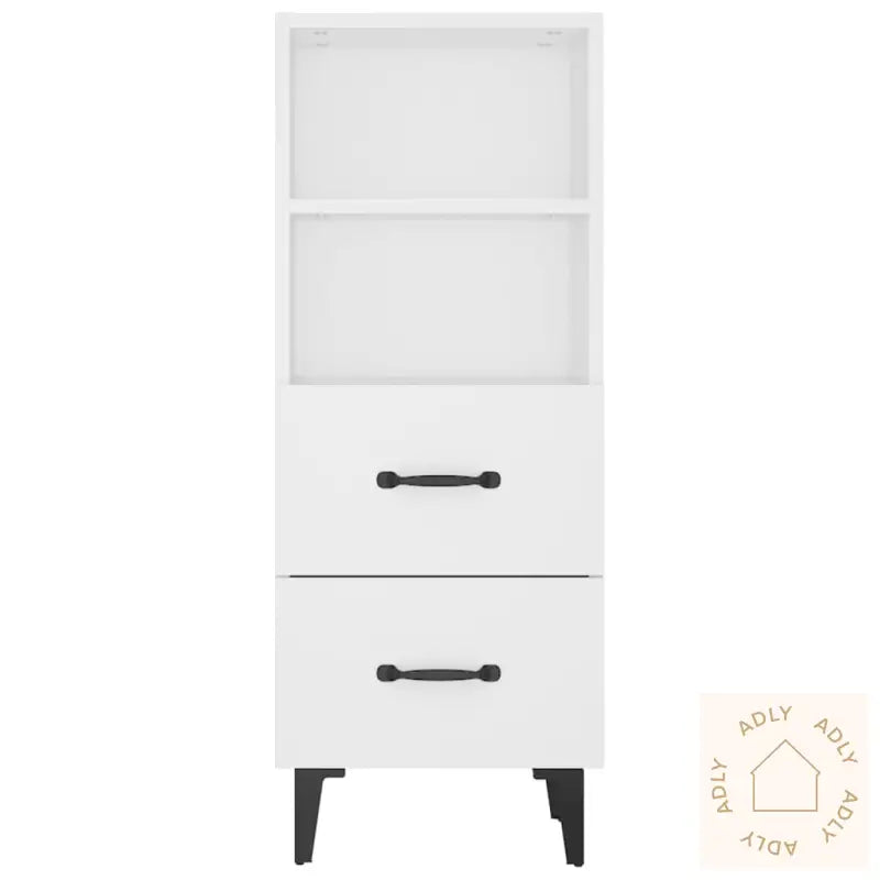 Skjenk Hvit 34,5X34X90 Cm Konstruert Tre