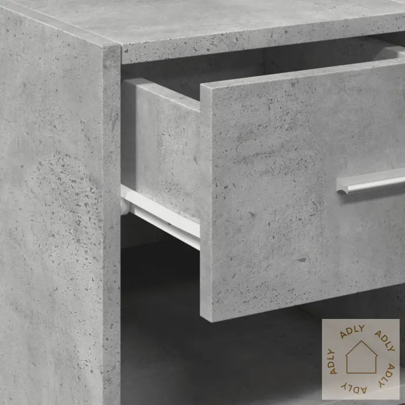 Skjenk Betonggrå 30X42,5X93 Cm Konstruert Tre