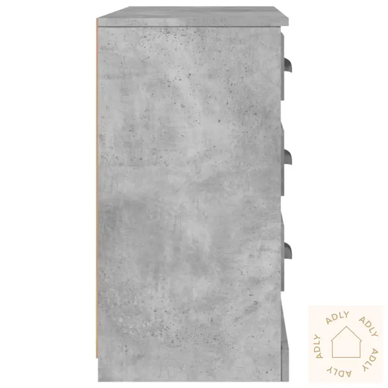 Skjenk Betonggrå 104,5X35,5X67,5 Cm Konstruert Tre