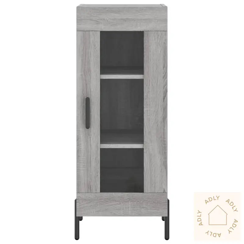 Skjenk Grå Sonoma 34,5X34X90 Cm Konstruert Tre