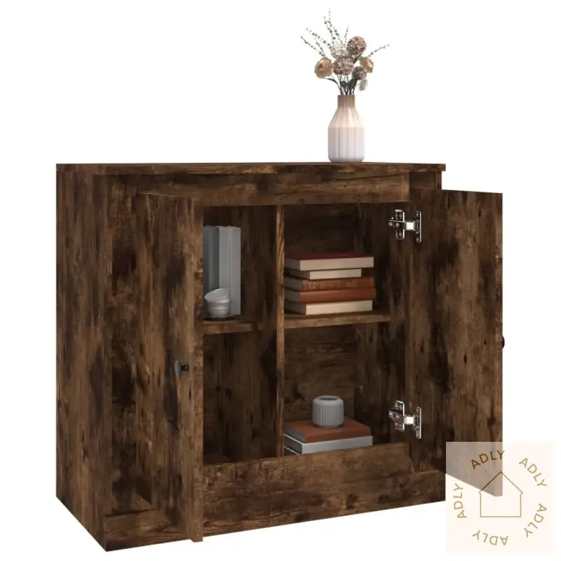 Skjenk Røkt Eik 70X35,5X67,5 Cm Konstruert Tre