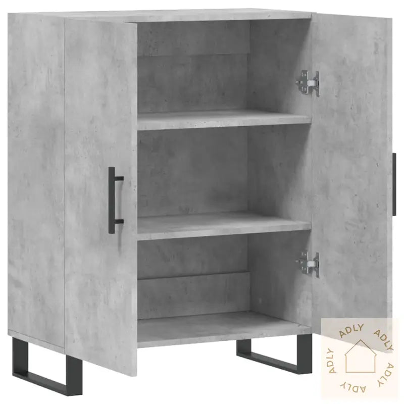 Skjenk Betonggrå 69,5X34X90 Cm Konstruert Tre