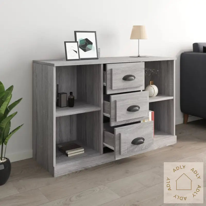 Skjenk Grå Sonoma 104,5X35,5X67,5 Cm Konstruert Tre