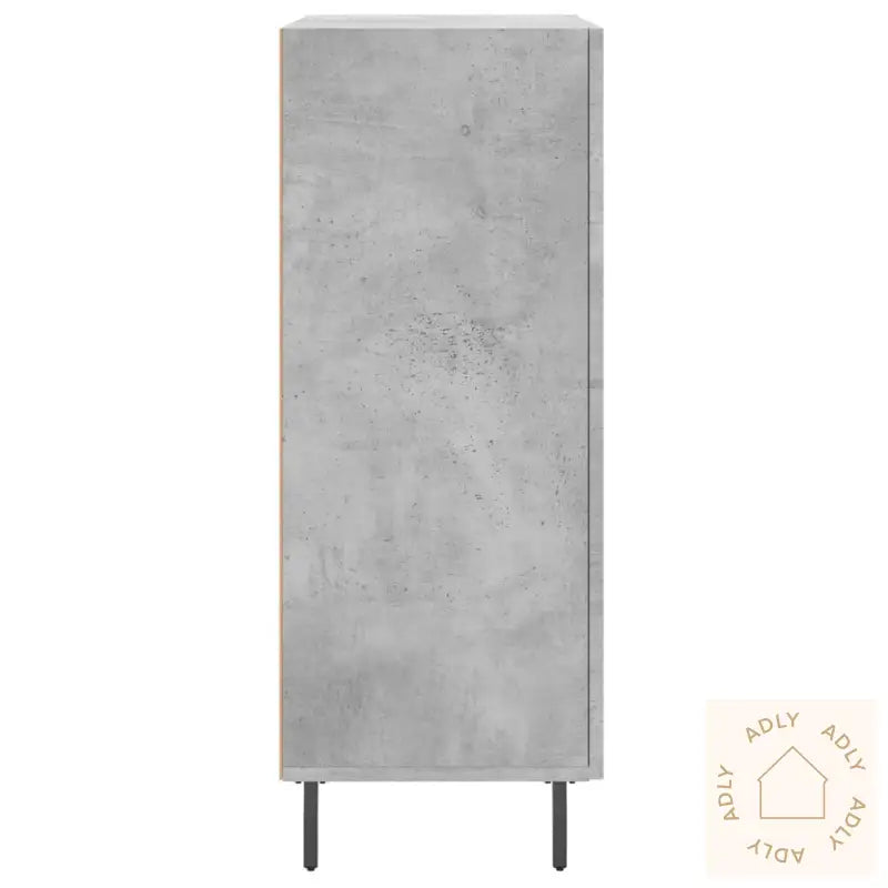 Skjenk Betonggrå 69,5X34X90 Cm Konstruert Tre