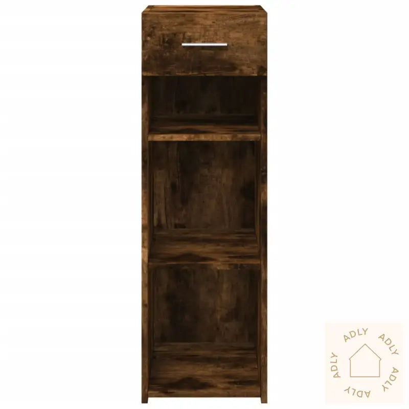 Skjenk Røkt Eik 30X42,5X93 Cm Konstruert Tre