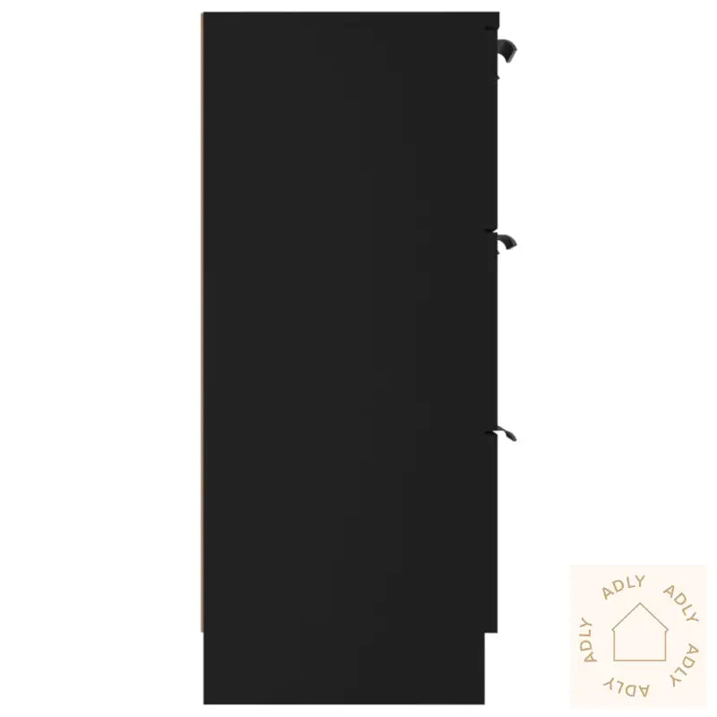 Sidebord Svart 60X30X70 Cm Konstruert Tre