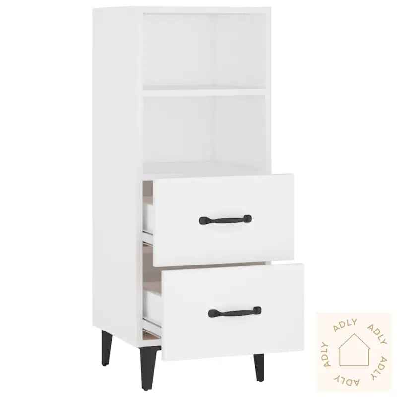 Skjenk Hvit 34,5X34X90 Cm Konstruert Tre
