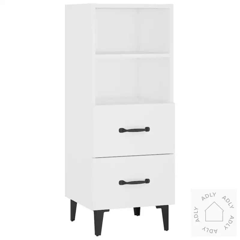 Skjenk Hvit 34,5X34X90 Cm Konstruert Tre