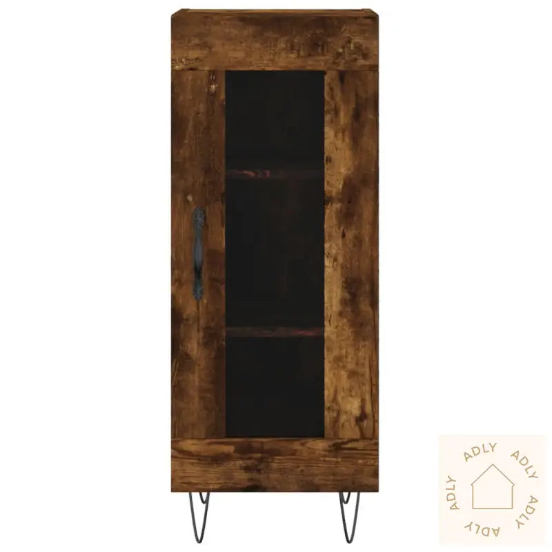 Skjenk Røkt Eik 34,5X34X90 Cm Konstruert Tre