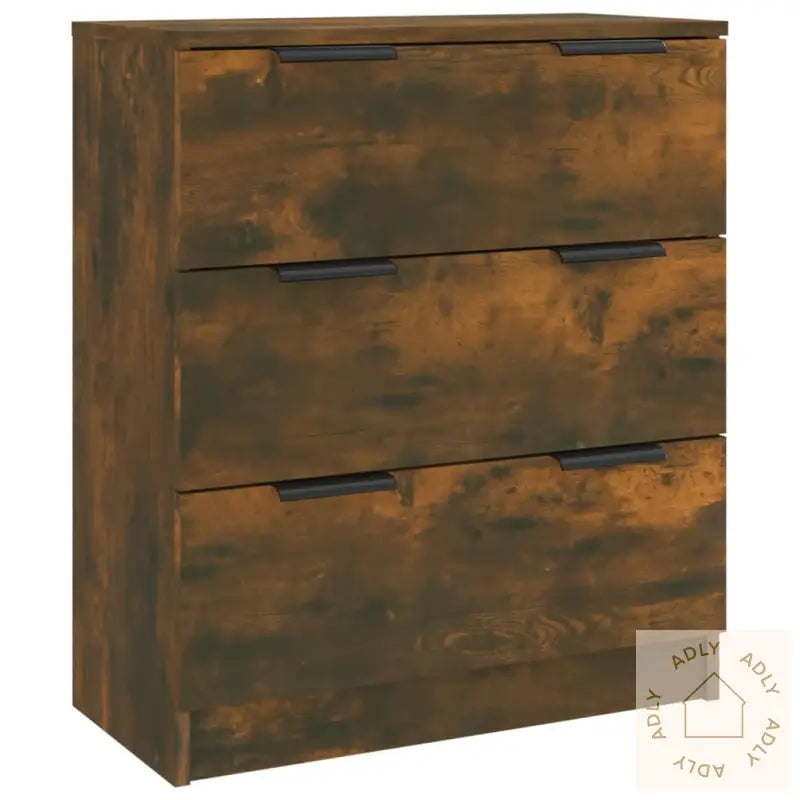 Skjenk Røkt Eik 60X30X70 Cm Konstruert Tre
