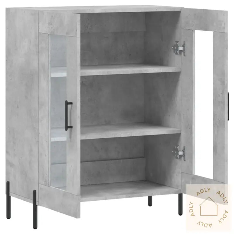 Skjenk Betonggrå 69,5X34X90 Cm Konstruert Tre