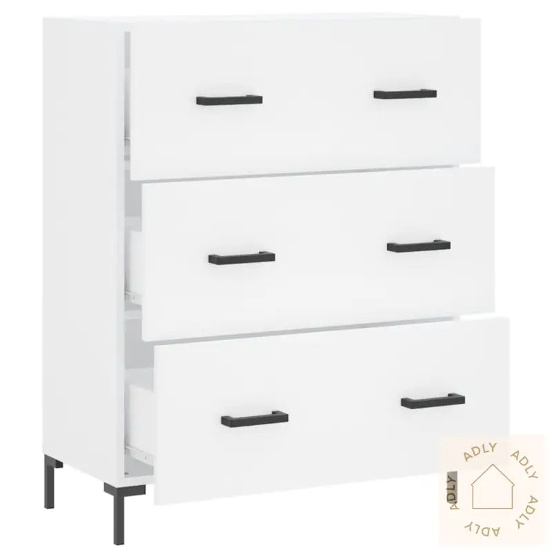 Skjenk Hvit 69,5X34X90 Cm Konstruert Tre