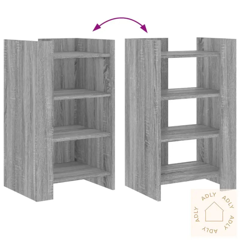 Skjenk Grå Sonoma 45X35X75 Cm Konstruert Tre