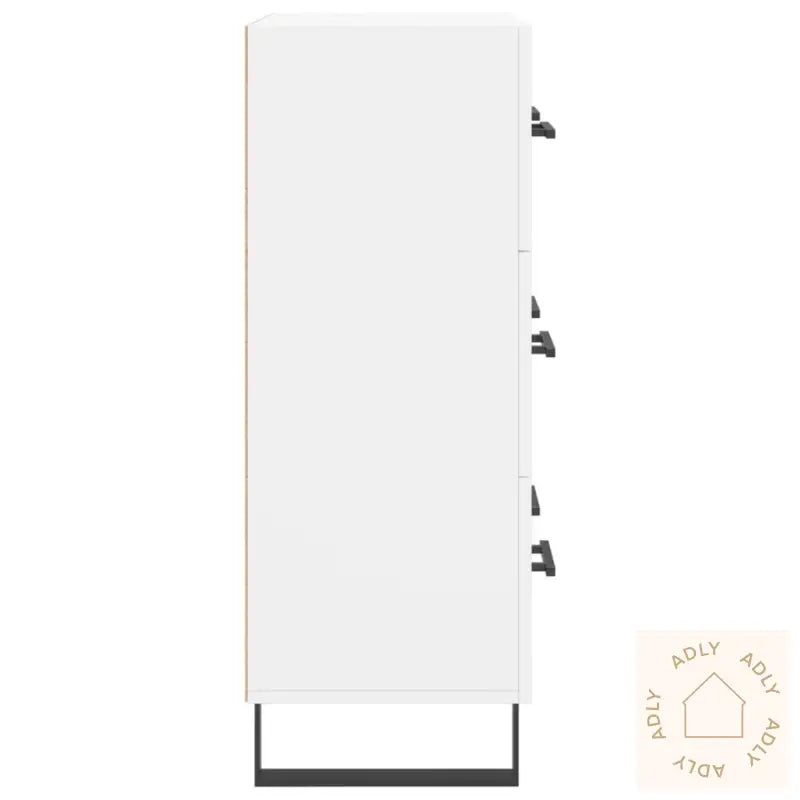 Skjenk Hvit 69,5X34X90 Cm Konstruert Tre