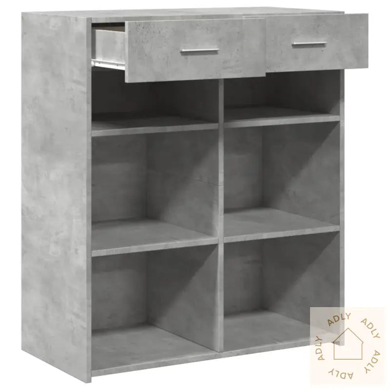 Skjenk Betonggrå 80X42,5X93 Cm Konstruert Tre