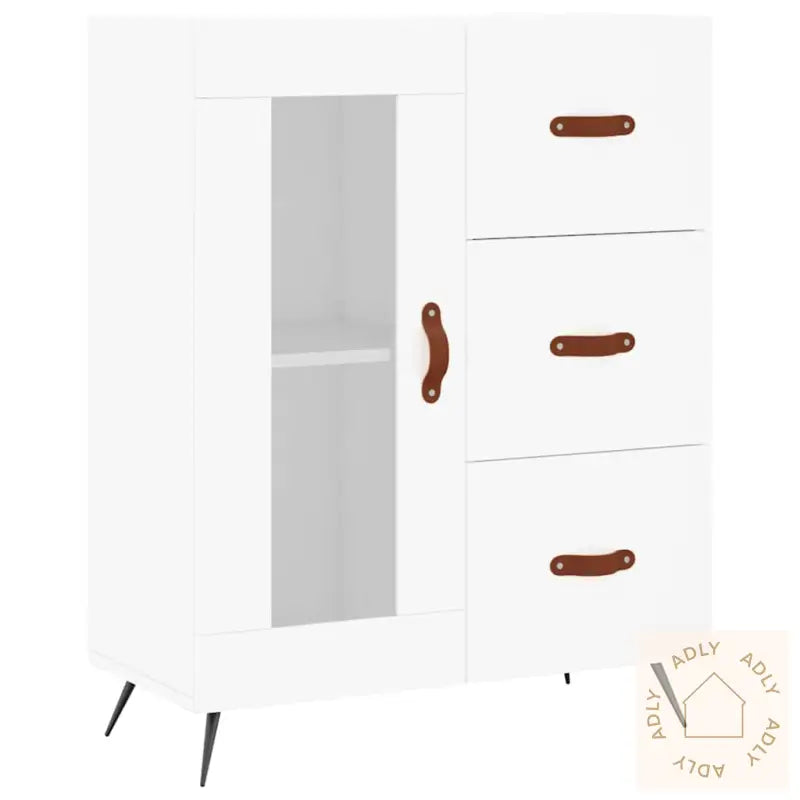 Skjenk Hvit 69,5X34X90 Cm Konstruert Tre