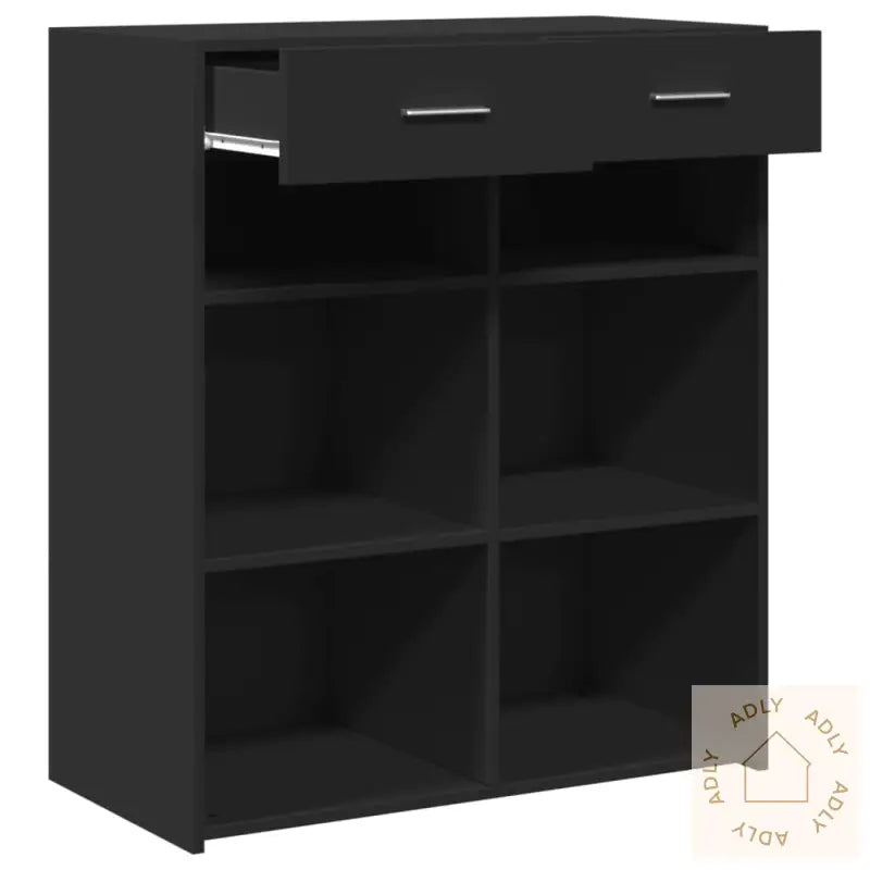 Skjenk Svart 80X42,5X93 Cm Konstruert Tre