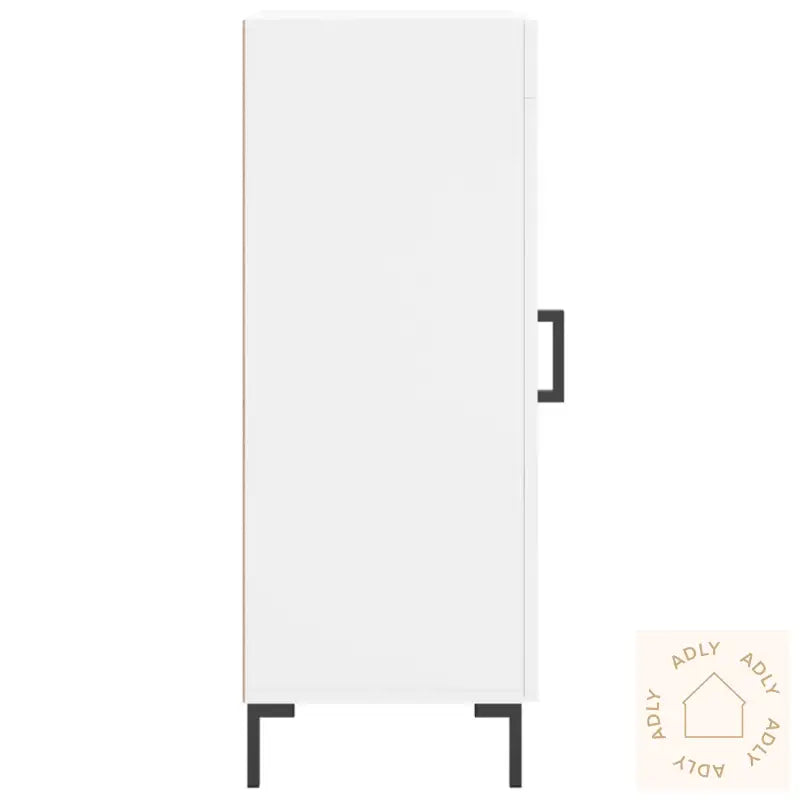 Skjenk Hvit 34,5X34X90 Cm Konstruert Tre