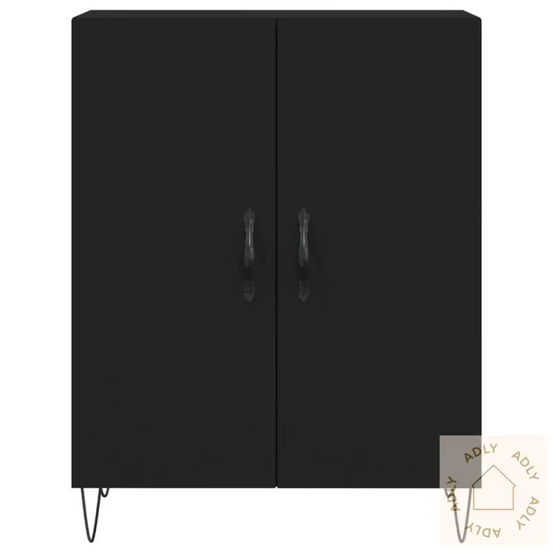 Skjenk Svart 69,5X34X90 Cm Konstruert Tre