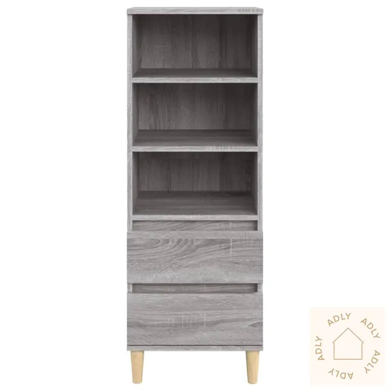 Highboard Grå Sonoma 40X36X110 Cm Konstruert Tre