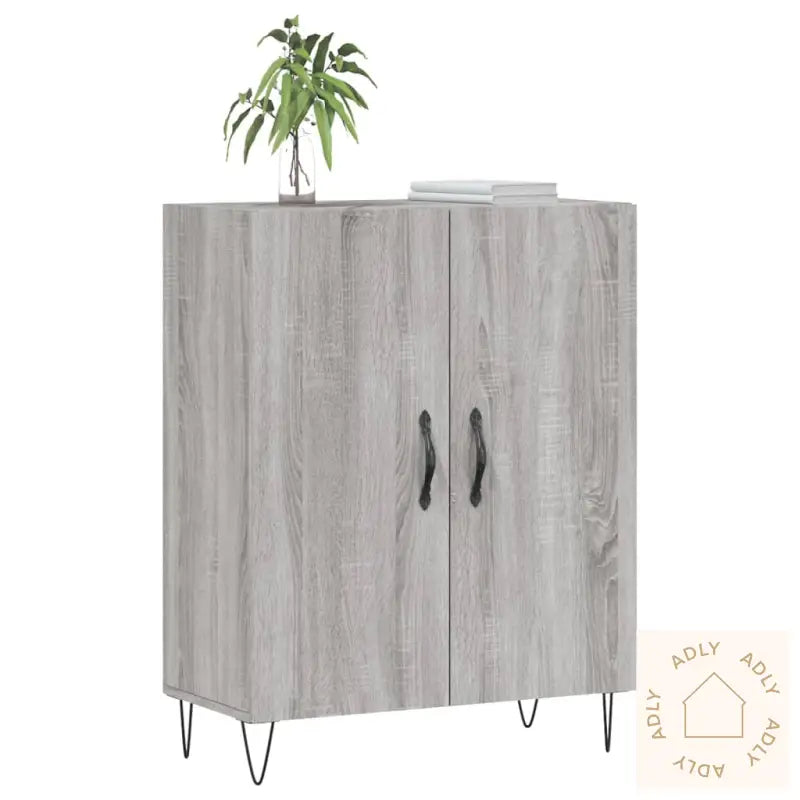 Skjenk Grå Sonoma 69,5X34X90 Cm Konstruert Tre
