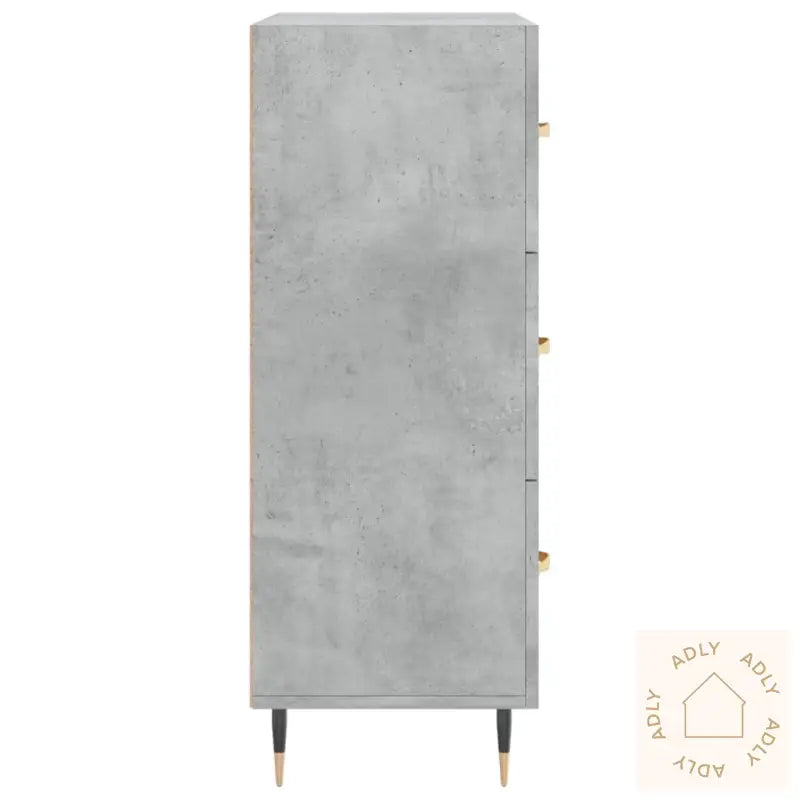 Skjenk Betonggrå 69,5X34X90 Cm Konstruert Tre