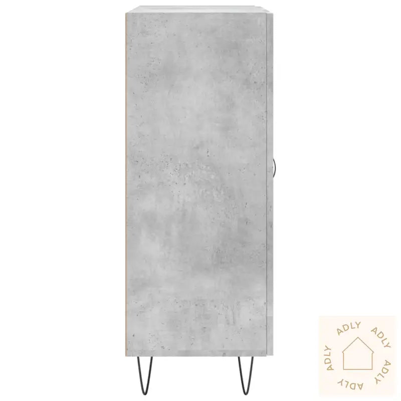 Skjenk Betonggrå 69,5X34X90 Cm Konstruert Tre