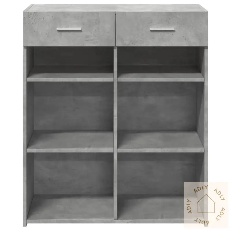 Skjenk Betonggrå 80X42,5X93 Cm Konstruert Tre