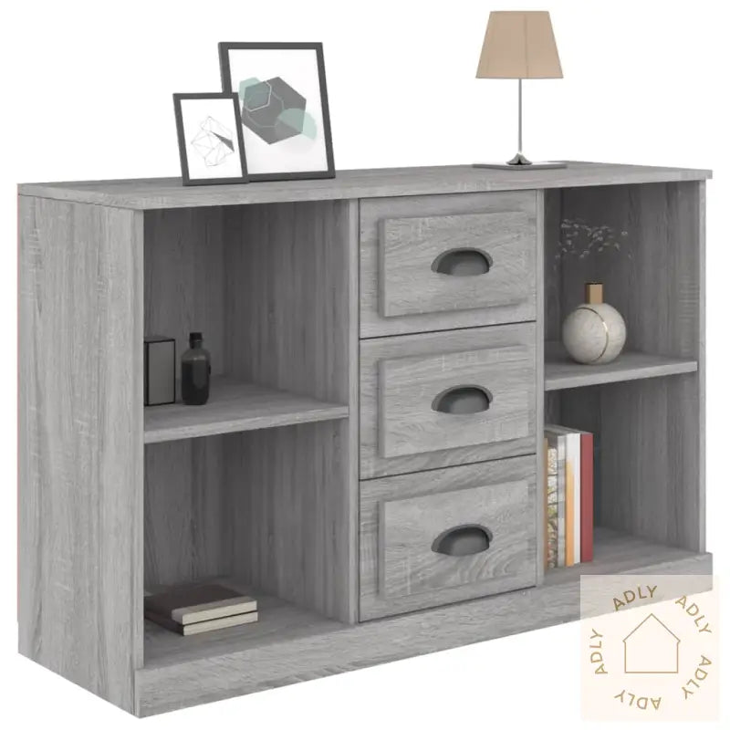 Skjenk Grå Sonoma 104,5X35,5X67,5 Cm Konstruert Tre