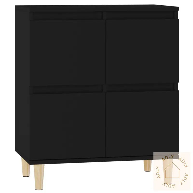 Skjenk Svart 60X35X70 Cm Konstruert Tre