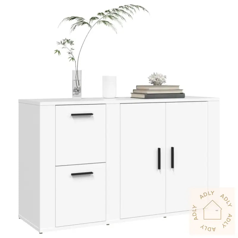 Skjenk Hvit 100X33X59,5 Cm Konstruert Tre