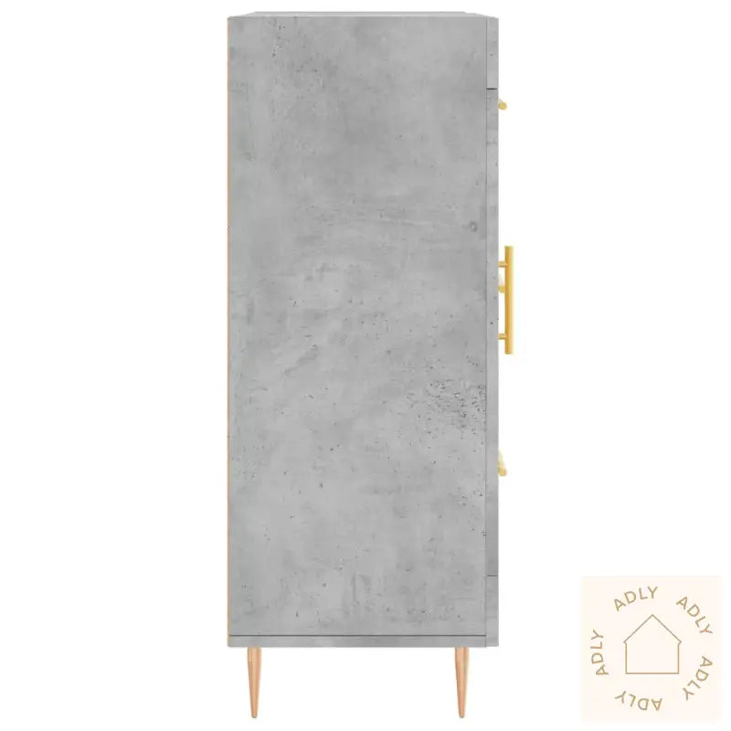 Skjenk Betonggrå 69,5X34X90 Cm Konstruert Tre