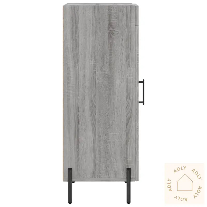 Skjenk Grå Sonoma 34,5X34X90 Cm Konstruert Tre