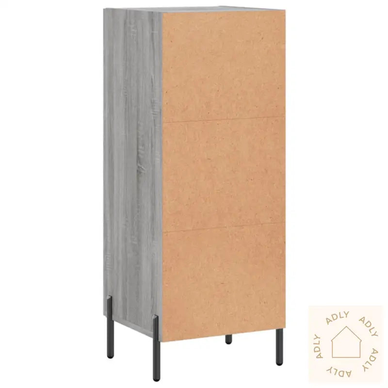 Skjenk Grå Sonoma 34,5X34X90 Cm Konstruert Tre