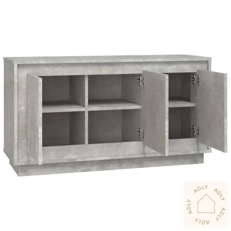 Skjenk Betonggrå 102X35X55 Cm Konstruert Tre