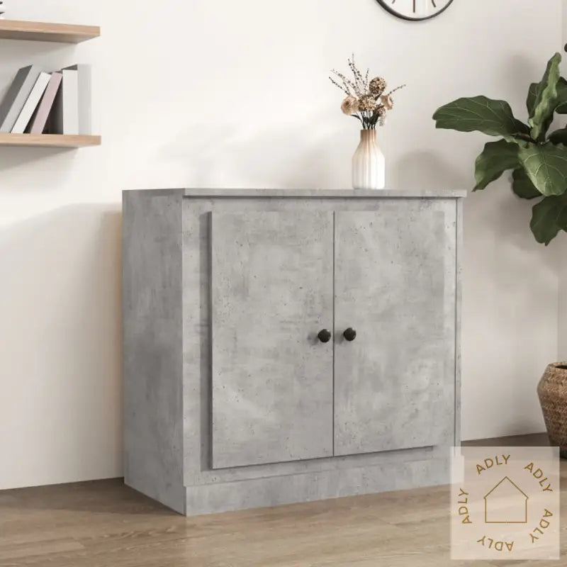 Skjenk Betonggrå 70X35,5X67,5 Cm Konstruert Tre