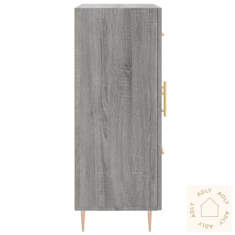 Skjenk Grå Sonoma 69,5X34X90 Cm Konstruert Tre