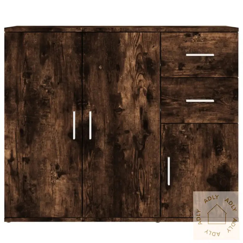 Skjenk Røkt Eik 91X29,5X75 Cm Konstruert Tre