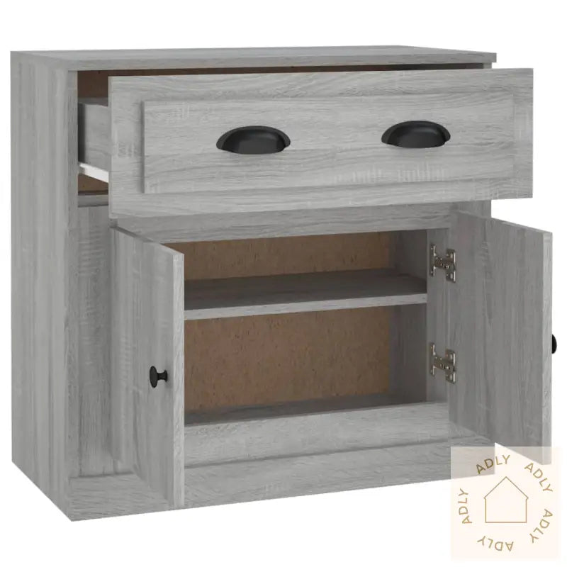 Skjenk Grå Sonoma 70X35,5X67,5 Cm Konstruert Tre