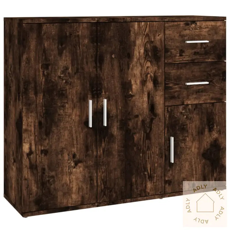 Skjenk Røkt Eik 91X29,5X75 Cm Konstruert Tre