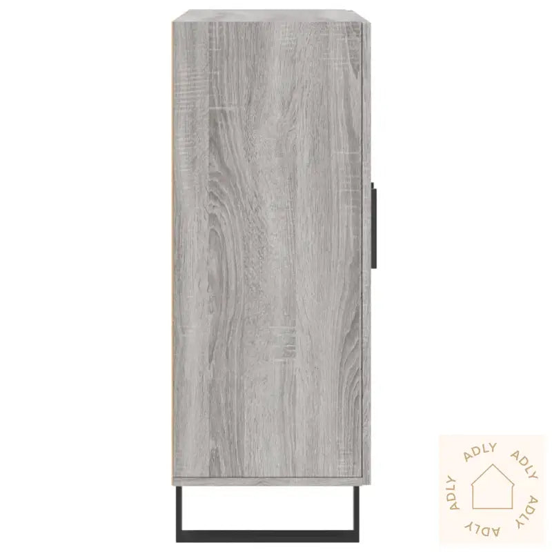 Skjenk Grå Sonoma 69,5X34X90 Cm Konstruert Tre