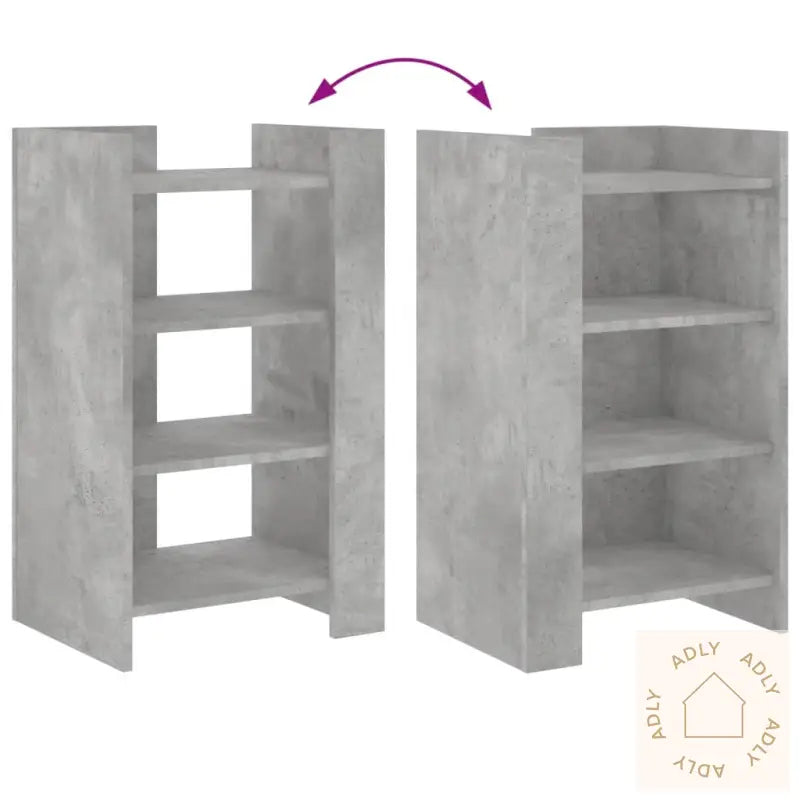 Skjenk Betonggrå 45X35X75 Cm Konstruert Tre