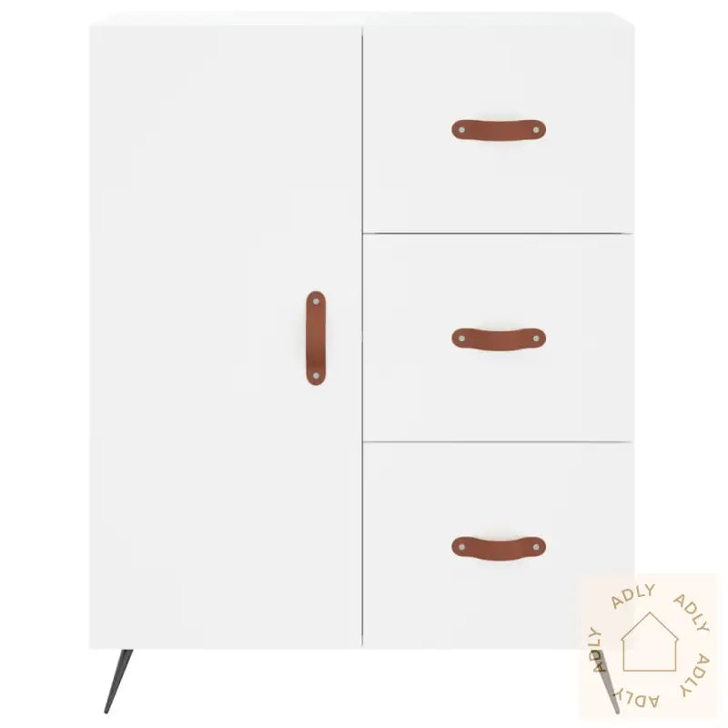 Skjenk Hvit 69,5X34X90 Cm Konstruert Tre