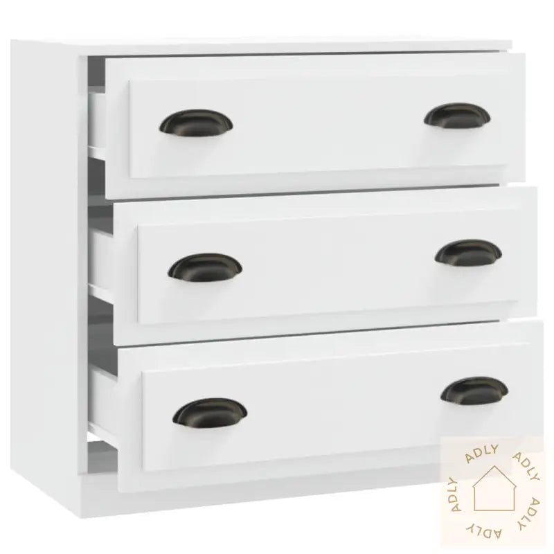 Skjenk Hvit 70X35,5X67,5 Cm Konstruert Tre