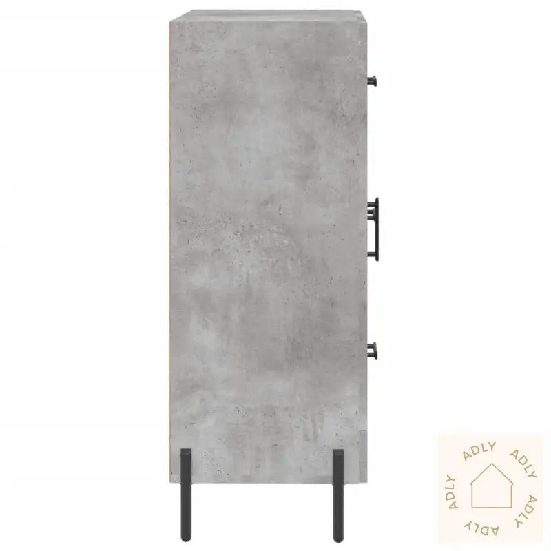 Skjenk Betonggrå 69,5X34X90 Cm Konstruert Tre