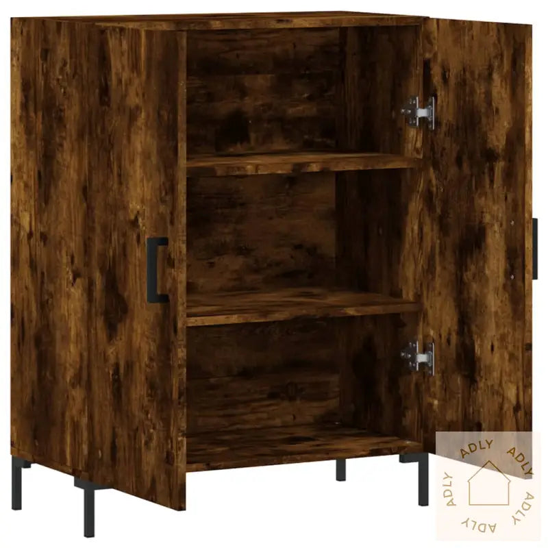 Skjenk Røkt Eik 69,5X34X90 Cm Konstruert Tre