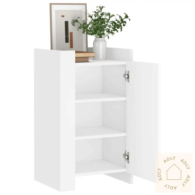 Skjenk Hvit 45X35X75 Cm Konstruert Tre