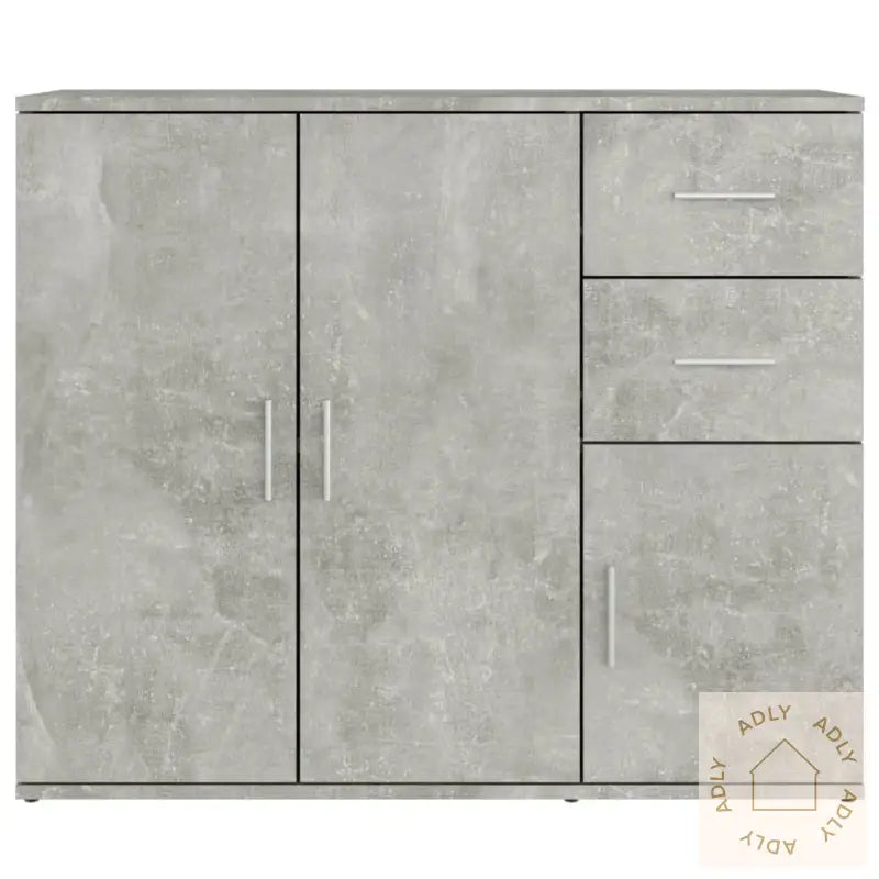 Skjenk Betonggrå 91X29,5X75 Cm Konstruert Tre