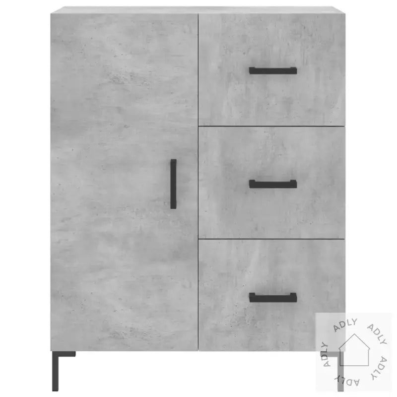 Skjenk Betonggrå 69,5X34X90 Cm Konstruert Tre